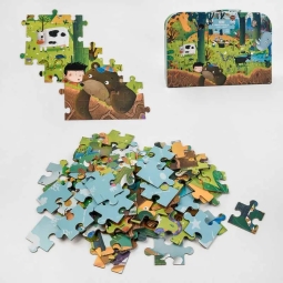 Пазли С 48716  “Щасливий ліс”, 108 деталей у валізі