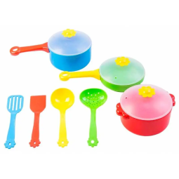  Набір посуду "Ромашка" 39142 2 види, 10 ел. у сітці "Tigres"