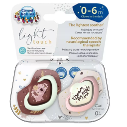 Canpol babies Пустушка силіконова симетрична 0-6 міс SLEEPY KOALA 2 шт. - рожева