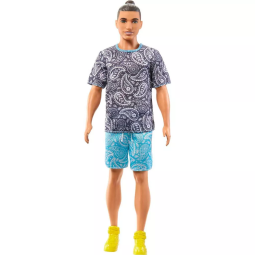 Лялька Кен "Модник" у футболці з візерунком пейслі Barbie