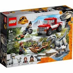Конструктор LEGO Jurassic World Охота на Блу и Бета-велоцираптора