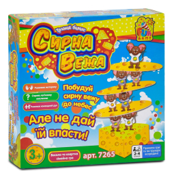 гр Настільна гра 7265 "Сирна вежа" (12) "4FUN Game wood Club"