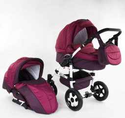 Коляска для детей  Saturn НОВАЯ  № 0140-С40 (1) БЕЛАЯ РАМА [Пакет]