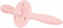 Canpol babies Силіконова щітка для зубів з обмежувачем - рожева