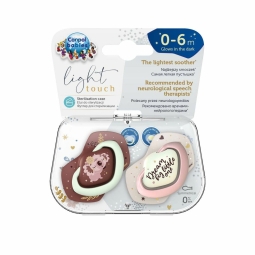 Canpol babies Пустишка силіконова симетрична 0-6м-ців SLEEPY KOALA 2шт-рожева