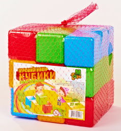  Кубики кольорові 27 шт.  09064 "M Toys"