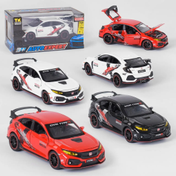 Машинка металлопластик 33344   AutoExpert, 3 цвета, свет, звук, инерция, открываются двери, в коробке [Коробка]