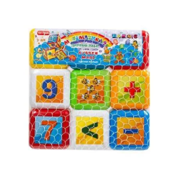  Кубики маленькі "Математика" 028/6  "BAMSIC" 9 штук, в сітці [Сетка]