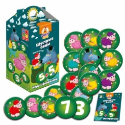 Гра з фішками «Спрітні вівці. Схопи 10-ку! » укр. VT 8033-03  "Vladi Toys" 